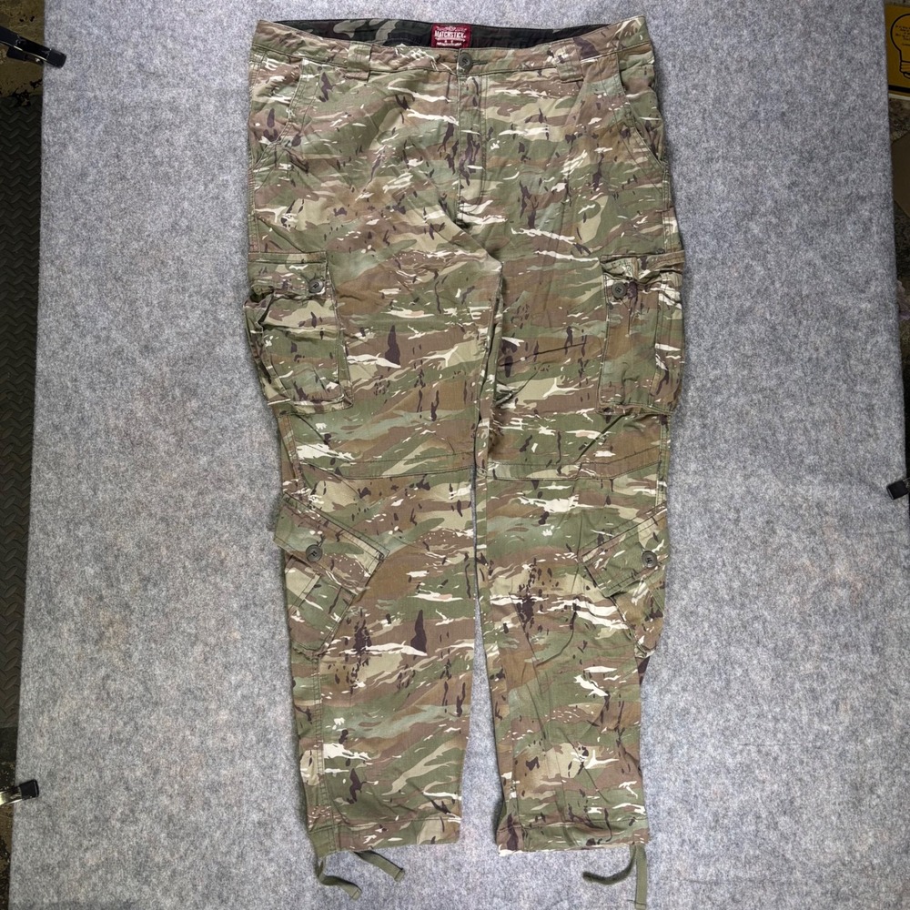 MATCHSTICK Cargo Pants Camouflage Paratrooper Utility Mens Size 44 (45x32.5) VTG